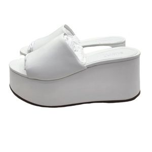 Schutz Marih White Platform Sandal